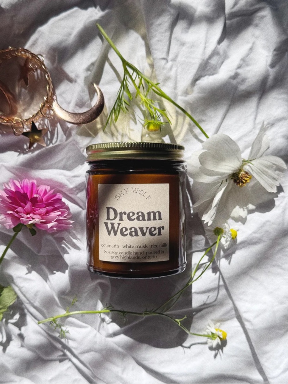 Shy Wolf Dream Weaver Rice Milk Candle Aromatherapy